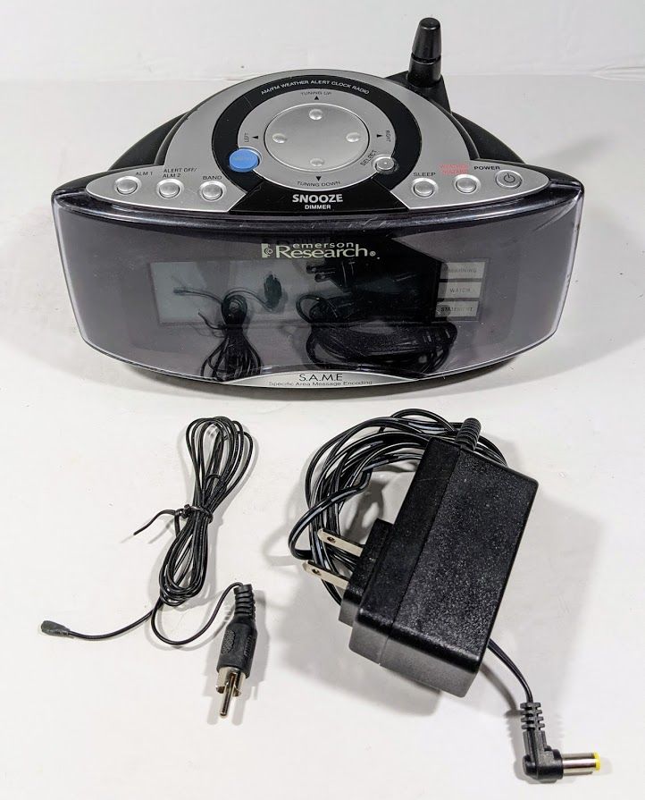 Emerson Research S. A. M. E. Weather Alert Clock Radio CKW2000 Tested