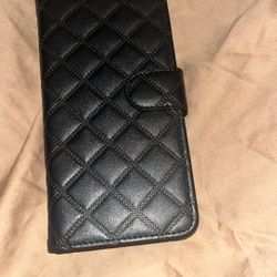 Hard Leather Case Cover For iPhone 16 Pro With Wallet Slots 