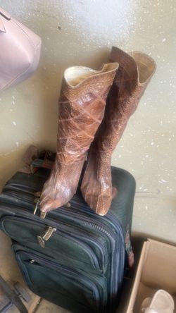 Woman’s snakeskin boots