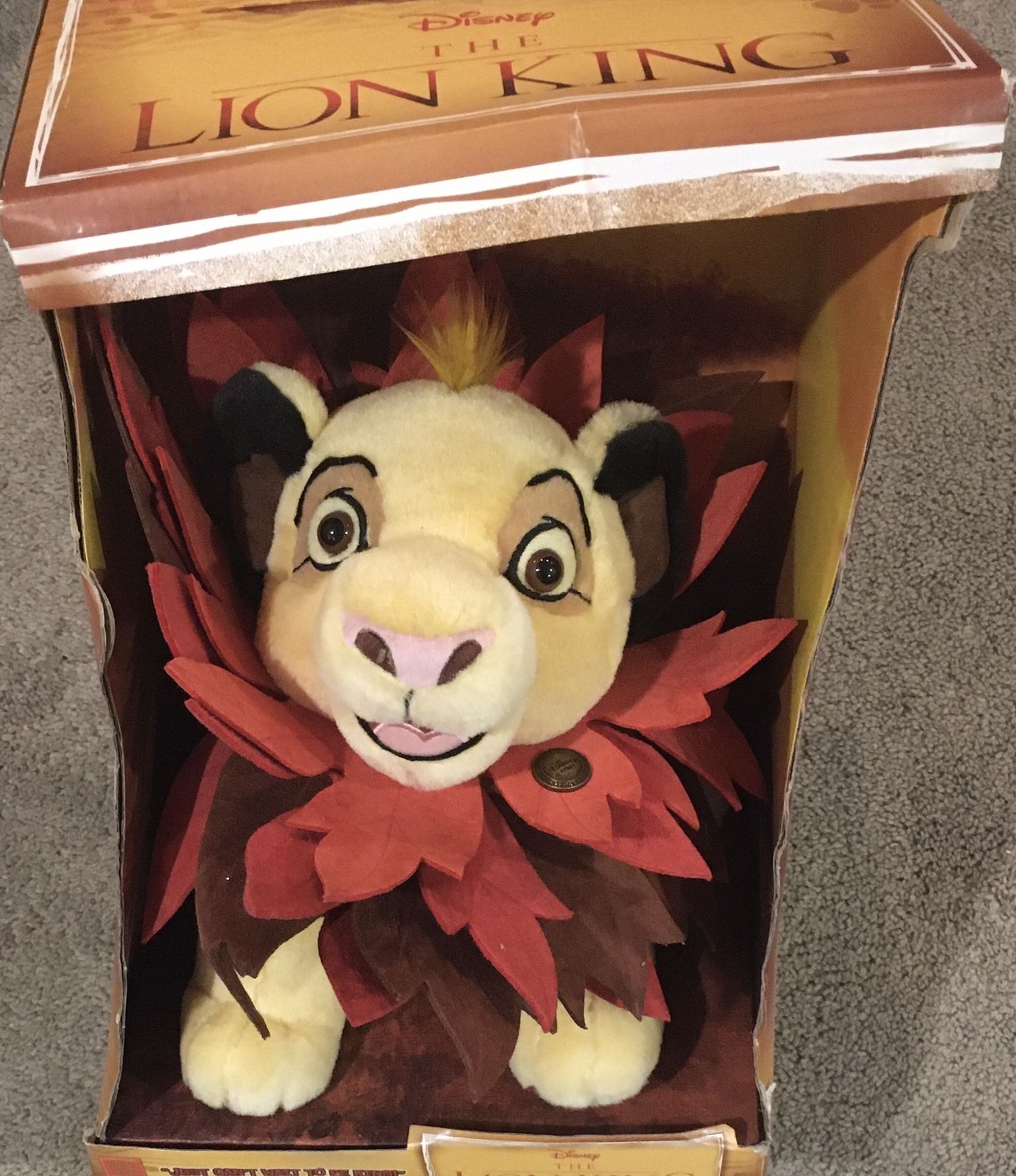 Lion Long Simba Limited Edition 12” Plush