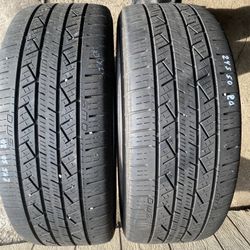 Pair Tires 245 50 20