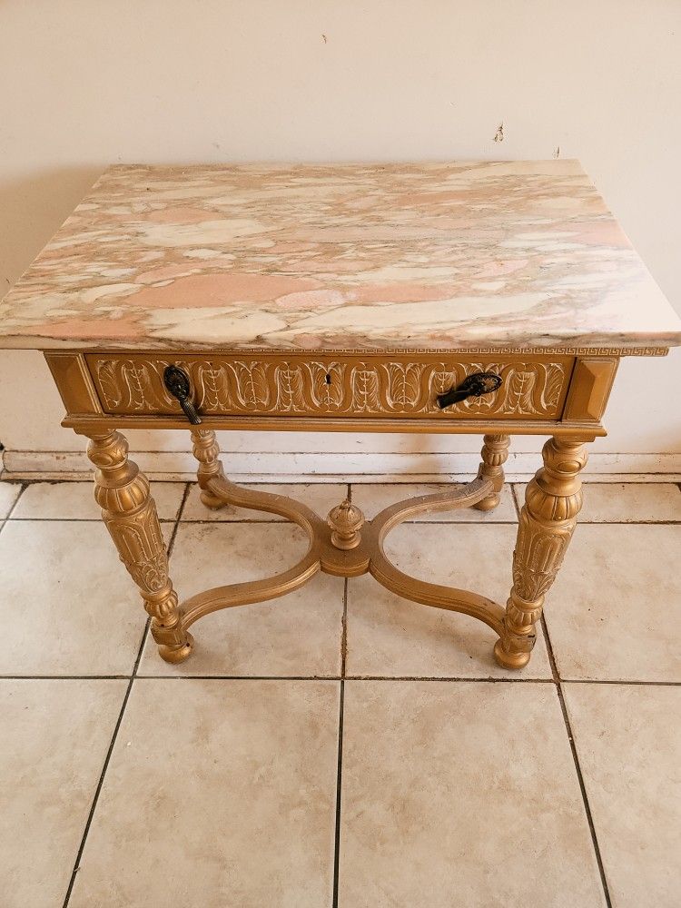 Antique Marble Desk Excellent Condition