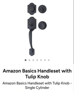 Amazon Basics Handleset With Tulip Knob