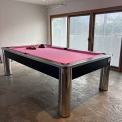 Pool Table 8ft ( Free Delivery & Set Up & New Color Felt Of Your Choice