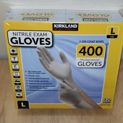 Kirkland Latex-Free Nitrile Exam Gloves (400) Large