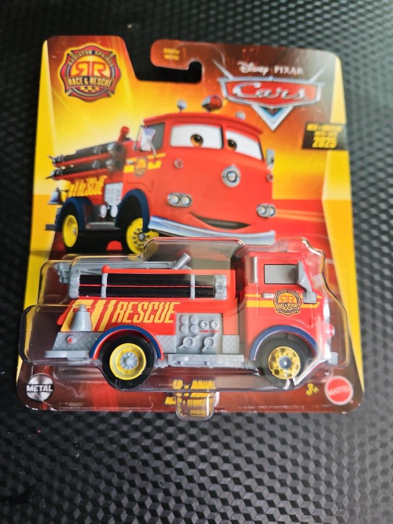 Disney's Pixar Cars Red Race And Rescue Firetruck 