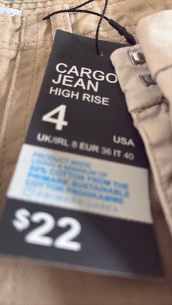 3 pair cargo jeans women size: S-S-M