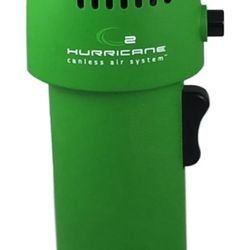  O2 Industrial Hurricane Compressed Air Duster | Cordless, Rechargeable Air Blower for Cleaning Keyboards, Computers | 5 Attachments - Green 