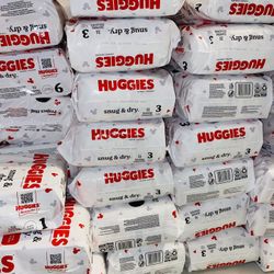 Diapers Size 1,2,3,4,5,6 ( 6 Packages For $45)