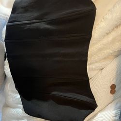 White Fox Strapless Corset Top