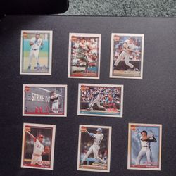 Baseball Cracker Jack Cards 1991.  Bo Jackson, Clemons, Maas, Langston, GriffeyJr, Rijo,Boggs, Sandberg.  Cash Porch Pickup Redmond 