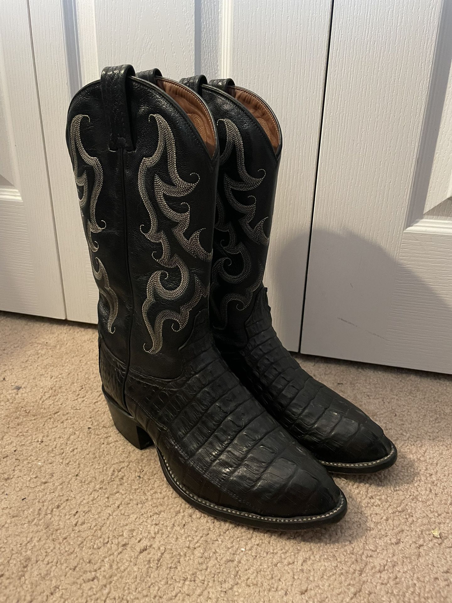 Tony Lama Alligator Boots Size 9 EE
