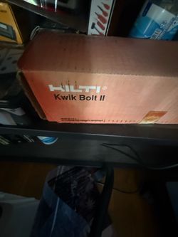 Hilti Kwik Bolt II Anchor Bolts Box