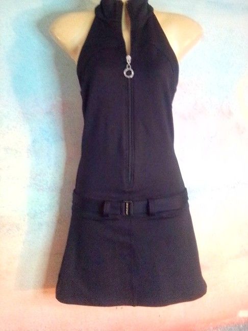 New Bebe Sport Halter Style little Blk Dress