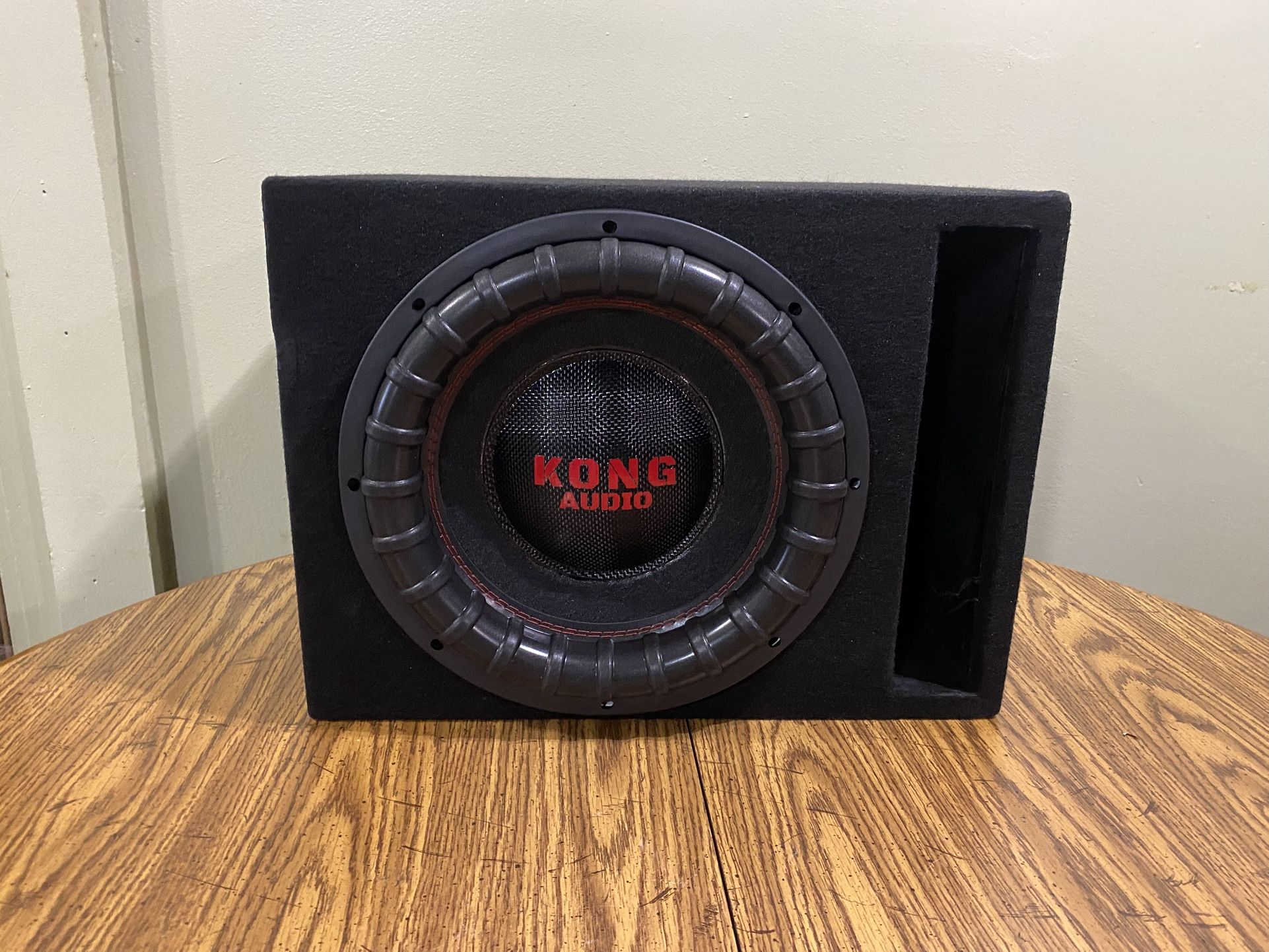 New 12” Kong Audio Subwoofer + New Slot Vented Enclosure