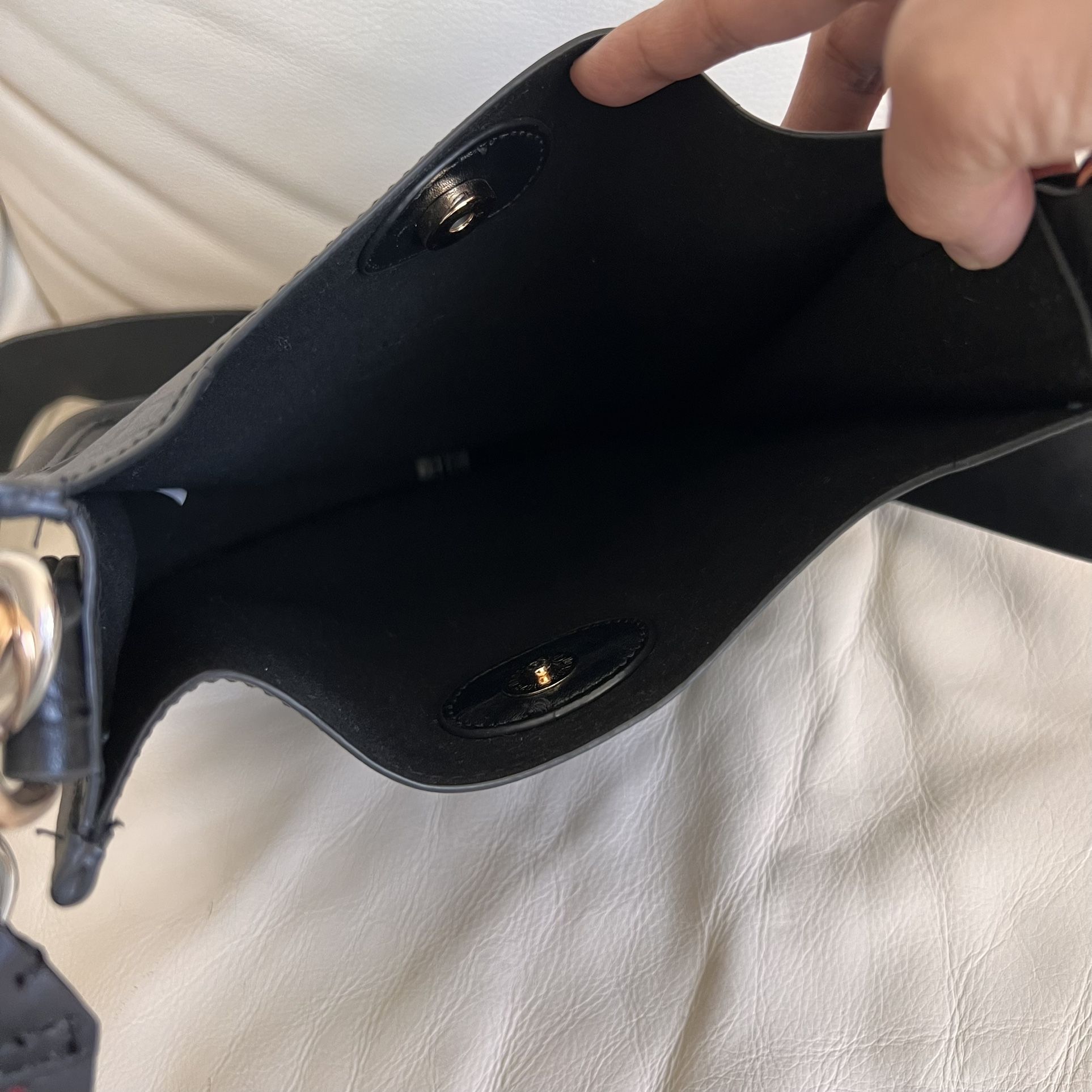 ah.dorned Classic Vegan Leather Messenger Embroidered Removable Strap