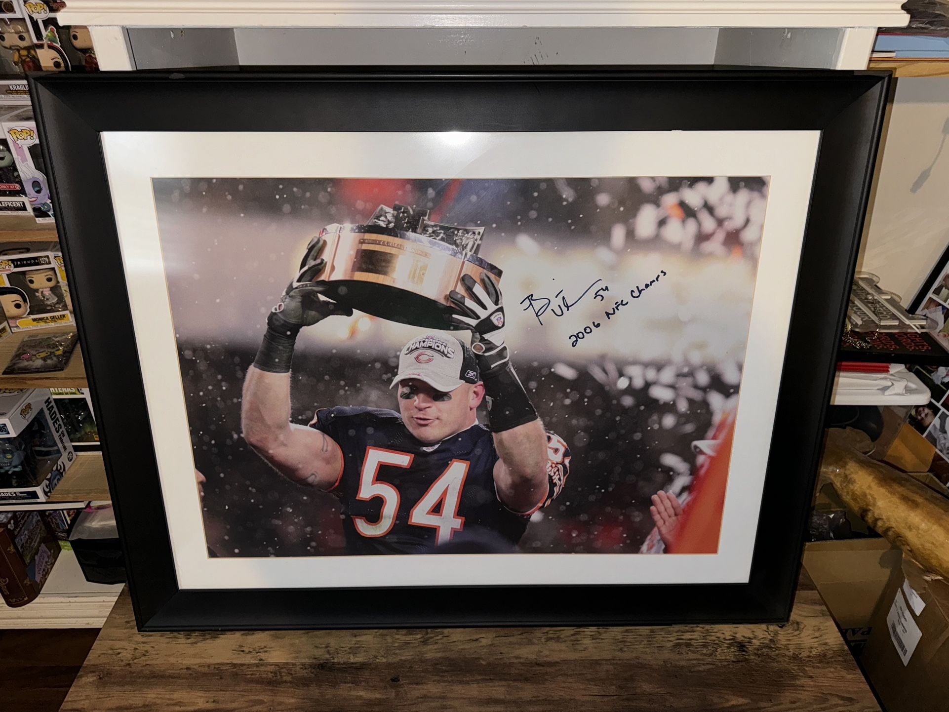 Brian Urlacher Autographed Frame