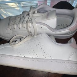 Worn Once Woman’s Size 11 White Pink Adidas 