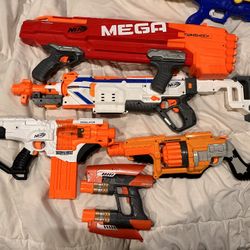 5 Nerf Guns And Water Gun