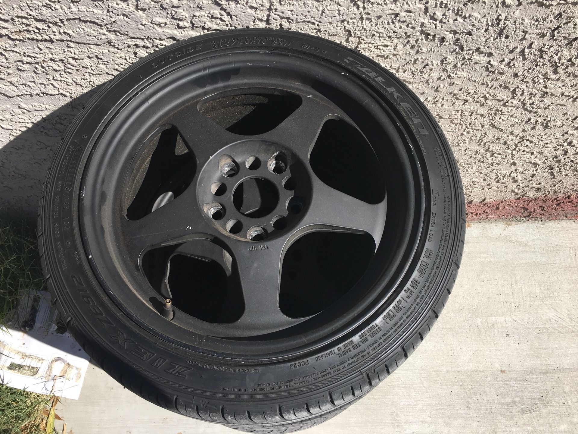 16x8 Rota slipstreams 5x114.3 Black