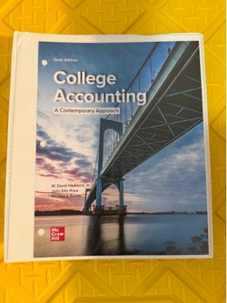 College Accounting A Contemporary Approach Sixth Edition (McGraw Hill, Binder Edition)