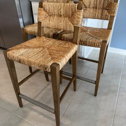 Set Of 3 Barstools (24”) - Model Home Furniture 