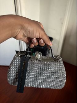Diamond encrusted hand bag