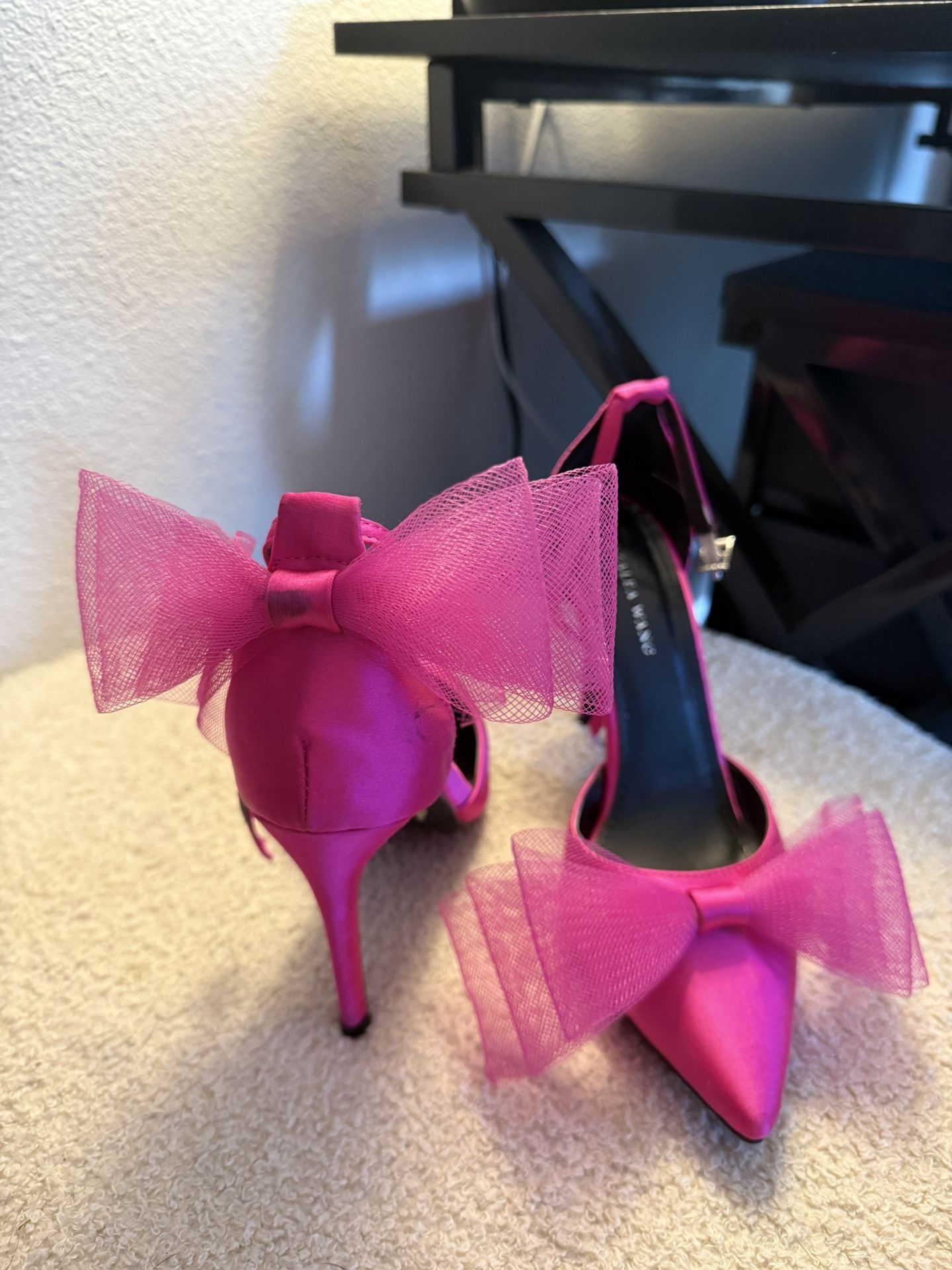 Pink Bow Heels