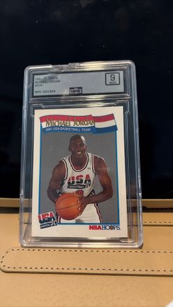 1991-92 Hoops. Michael Jordan. Graded 9