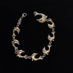 925 dolphin bracelet
