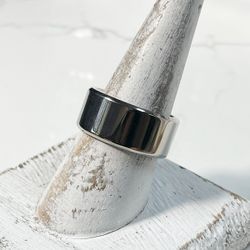 10m Titanium Ring for Men Polished Flat Surface with Beveled Edge Comfort Fit SZ 9