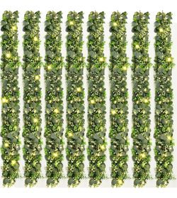 8Pcs Eucalyptus Garland with Lights