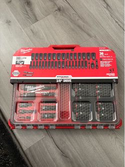Milwaukee socket set 3/8