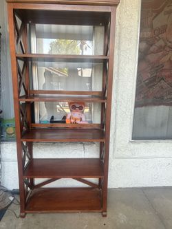 Wooden bookshelf