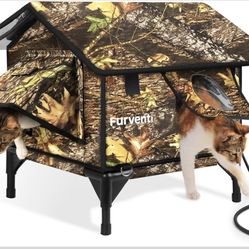 Heated Cat House for Outside,Extremely Weatherproof X(416)