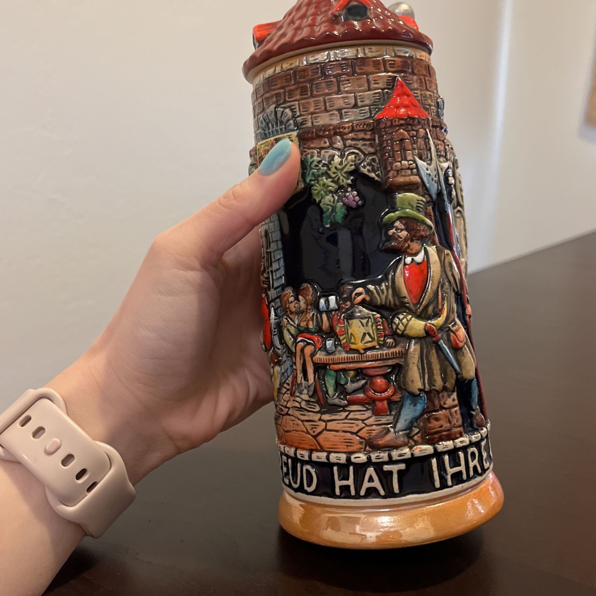 Antique German Beer Stein Collectible 