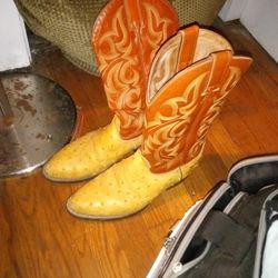 Ostrich Nocona Boots Made In Mexico