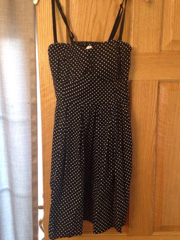 Very cute black polka dot sundress