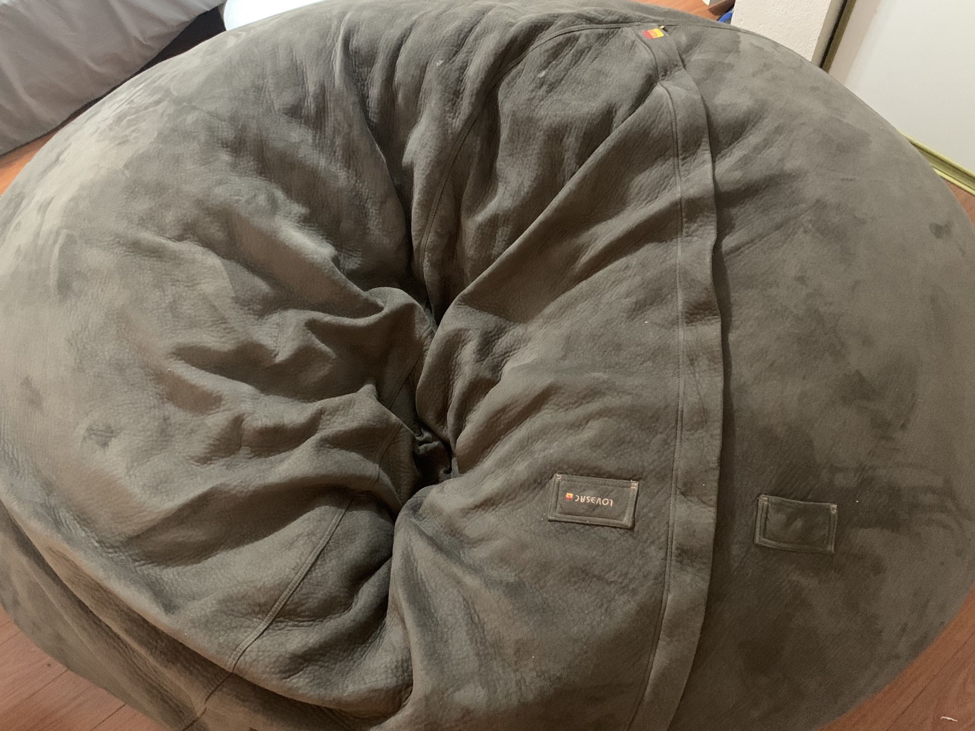 LoveSac Supersac Espresso bean bag chair for Sale in Moreno Valley, CA OfferUp