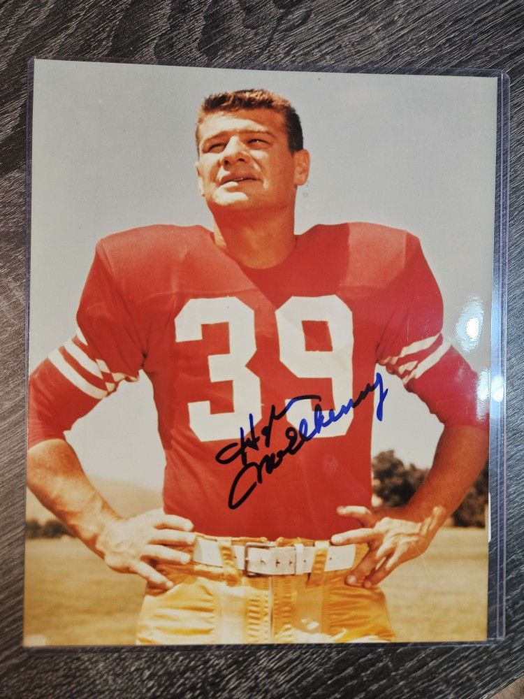 Signed Hugh Mcelheny San Francisco 49ers 8x10 Photo Autograph NFL Football Picture Auto