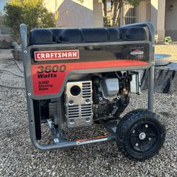 Craftsman 3600 Watt Generator 