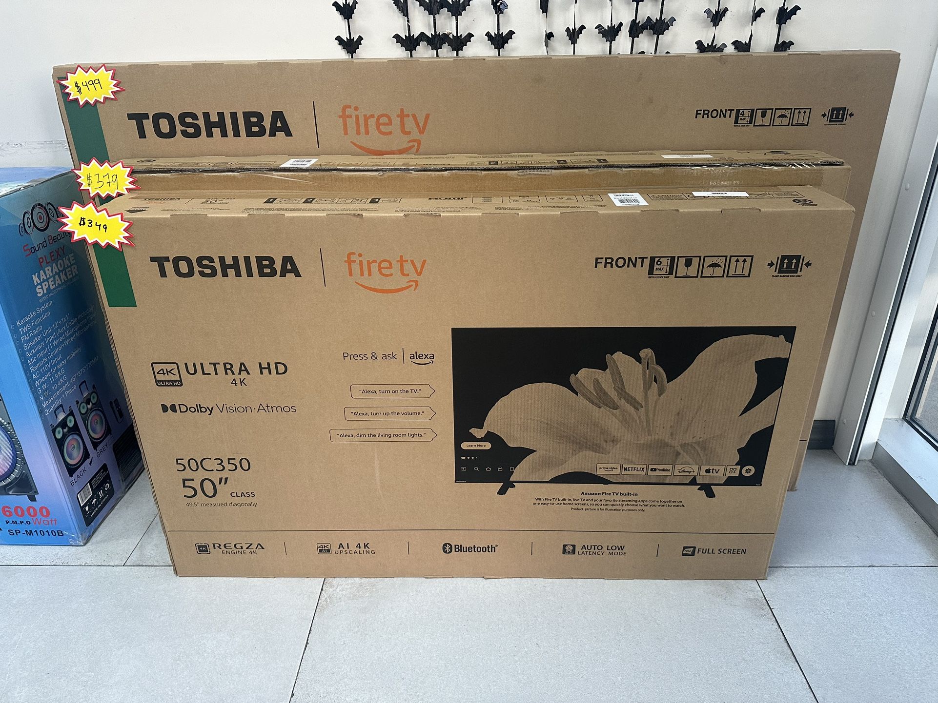 Toshiba 50” 4K LED Fire TV! $349 Cash Or Card!!