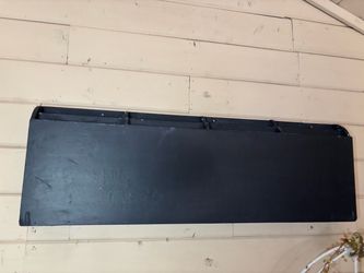 Black Plastic Truck Tailgate Panel