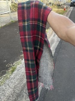 Semi-reversible Flannel Scarf