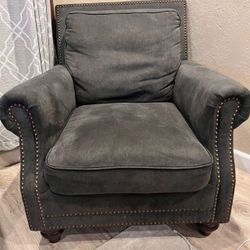 Linen Gray Single Armchairs 
