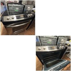 GE flat top electric stove