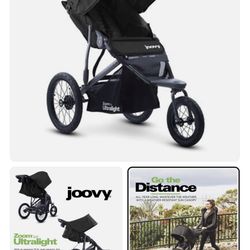 Joovy Zoom360 Ultralight Jogging Stroller Featuring High Child Seat, Shock-Ab... 
