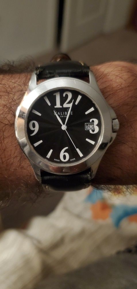 Mens Calibre Swiss Made Watch