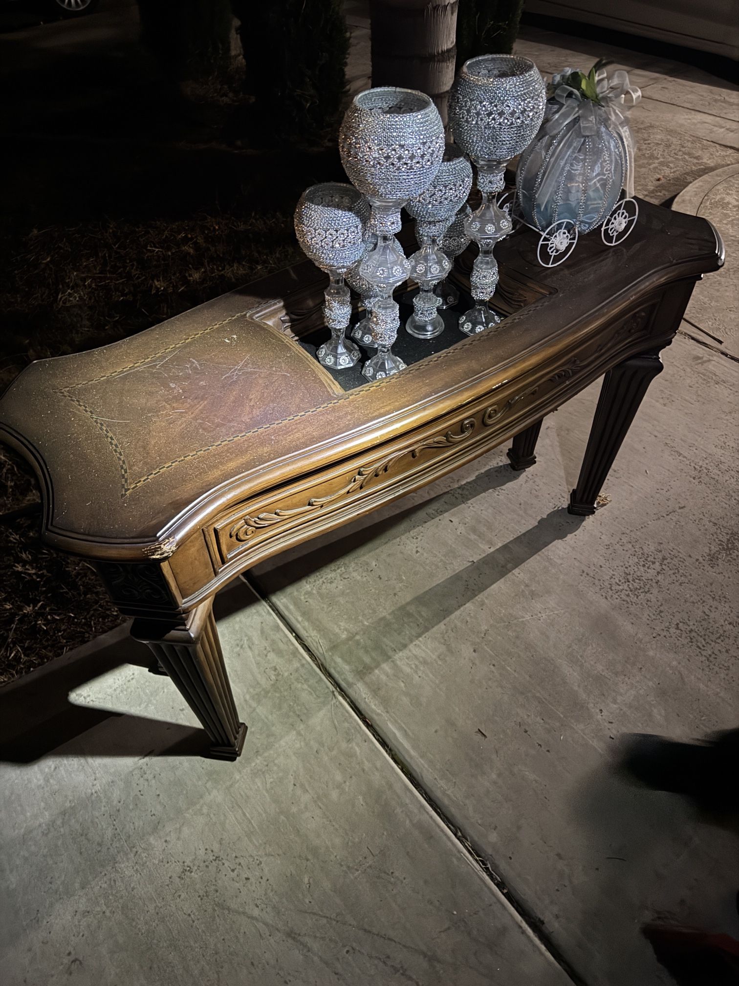 Tall Brown Table