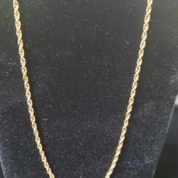 10kt Gold Rope Chain